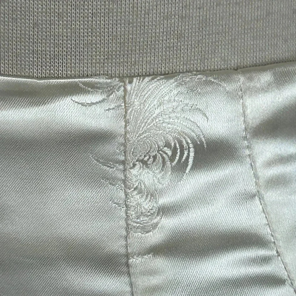 Vintage Handmade Chinese Ivory Brocade Maxi Skirt - Picture 4 of 7